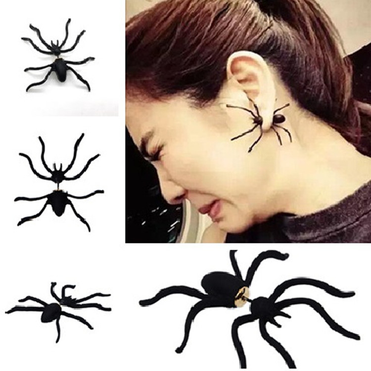 Fashion Stud Womens Halloween Black Spider Ear Stud Earrings Jewelry Casual Party Birthday earing Gift CC537
Fashion Stud Womens Halloween Black Spider Ear Stud Earrings Jewelry Casual Party Birthday earing Gift CC537
