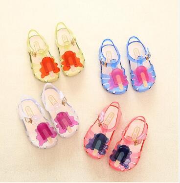 In 2016 the new child sandals mini Melissa jelly sandal ice cream baby cute cartoon children summer beach shoes, Red
In 2016 the new child sandals mini Melissa jelly sandal ice cream baby cute cartoon children summer beach shoes, Red