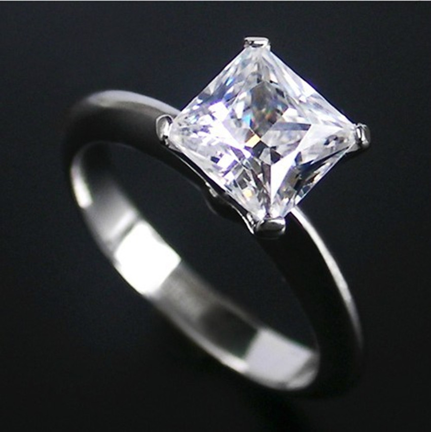 Simply Style 2CT Princess Cut Synthetic Diamond Wedding Ring Solid Sterling Silver Ring White Gold Cover Fine Wedding Jewelry Gift For Her
Simply Style 2CT Princess Cut Synthetic Diamond Wedding Ring Solid Sterling Silver Ring White Gold Cover Fine Wedding Jewelry Gift For Her