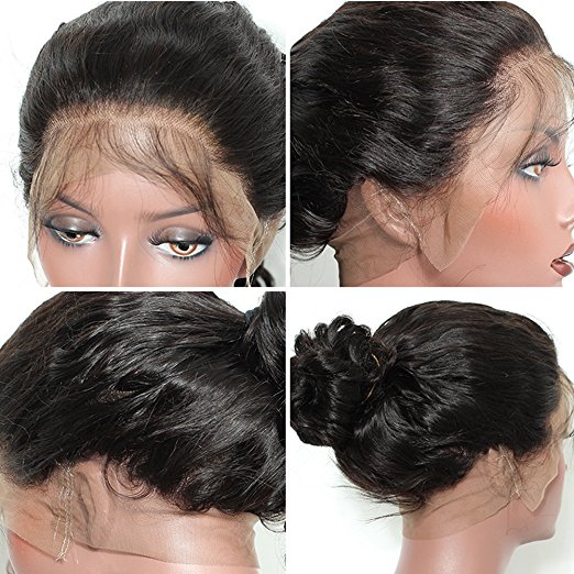 8A Brazilian Human Hair 360 Lace Frontal Wigs Deep Wave Curly Glueless Pre Plucked hd front Wig For Black Women 180% denstiy diva1