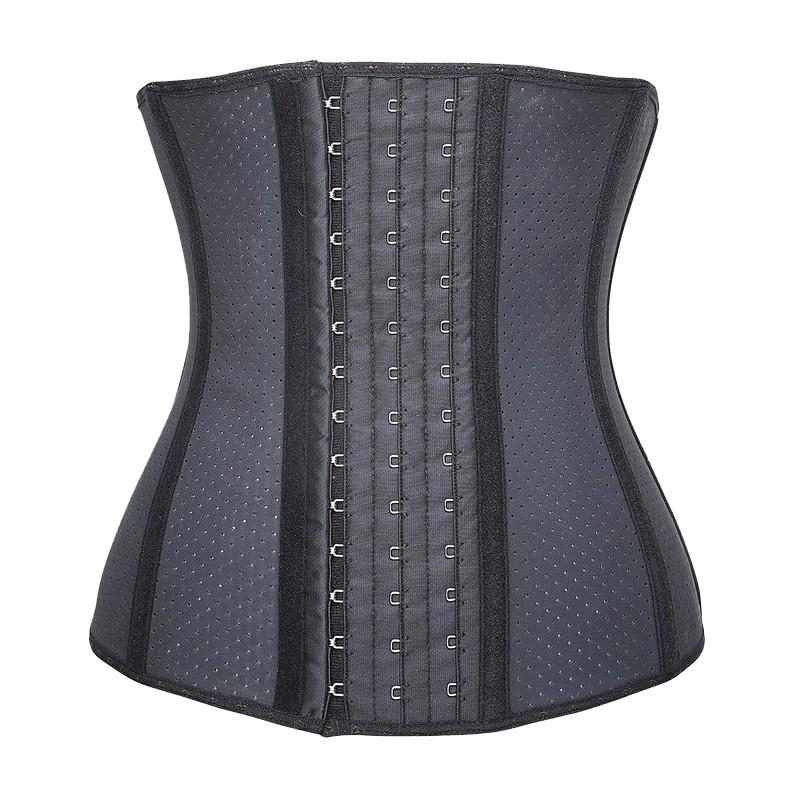 Plus-Size Women's Underbust Latex Corset - 30cm Waist Shaper with Steel Boning for Comfort