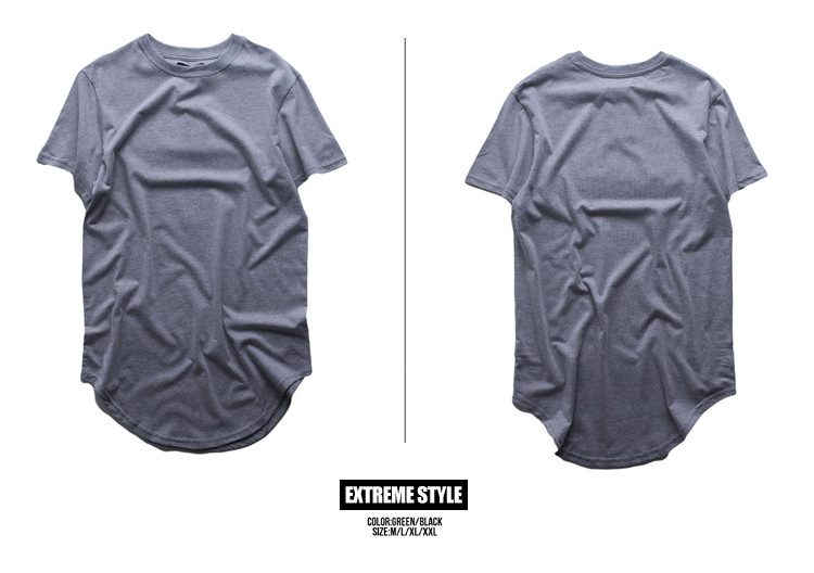 Fashion men extended t shirts longe hip hop tee women swag clothes haruku rock tshirt homme