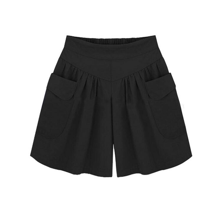 Brand newest Summer Women's Shorts large size women wide leg fat sister tight waist fashion Slim pants WS026 Womens Short