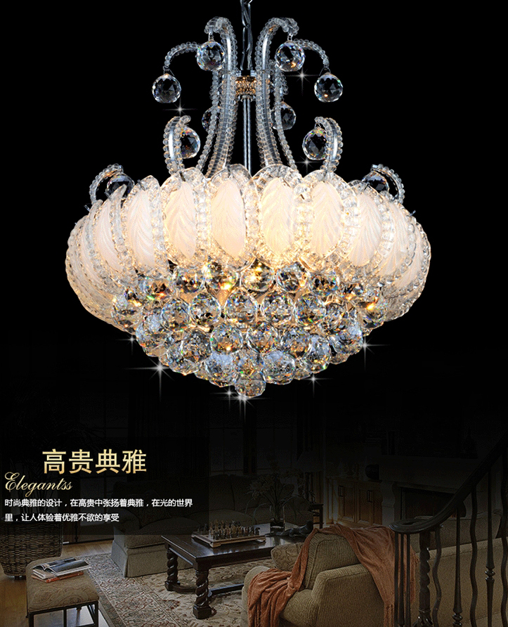 Modern Crystal Chandeliers Lighting Silver Gold Chandelier Lights Fixture Lustres Lamps European Home Indoor Lighting Lamparas AC90V-260V