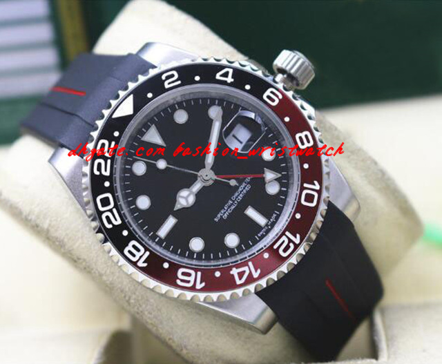 Fashion Top Quality Luxury Wristwatch II 116710 40mm Ceramic Bezel BATMAN Black/Red Rubber Bracelet Mechanical Men Watches New Arrival
Fashion Top Quality Luxury Wristwatch II 116710 40mm Ceramic Bezel BATMAN Black/Red Rubber Bracelet Mechanical Men Watches New Arrival