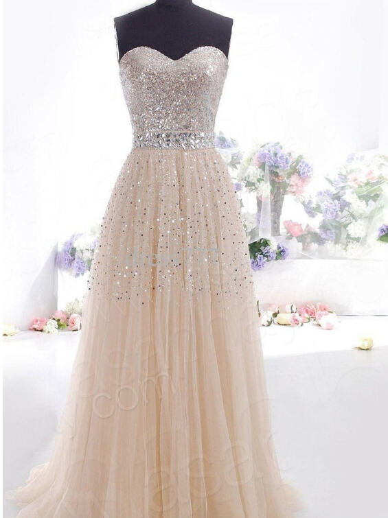 Free Shipping cocktail Sequins Long Formal Prom Dress Party Ball Gown Evening Hot New Dress