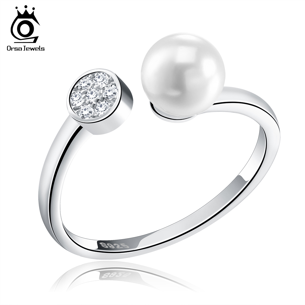 ORSA JEWELS Perfect Polish 925 Sterling Silver Finger Rings Size for Women With Simulated Pearl Hot Sale Free Shipping SR15
ORSA JEWELS Perfect Polish 925 Sterling Silver Finger Rings Size for Women With Simulated Pearl Hot Sale Free Shipping SR15