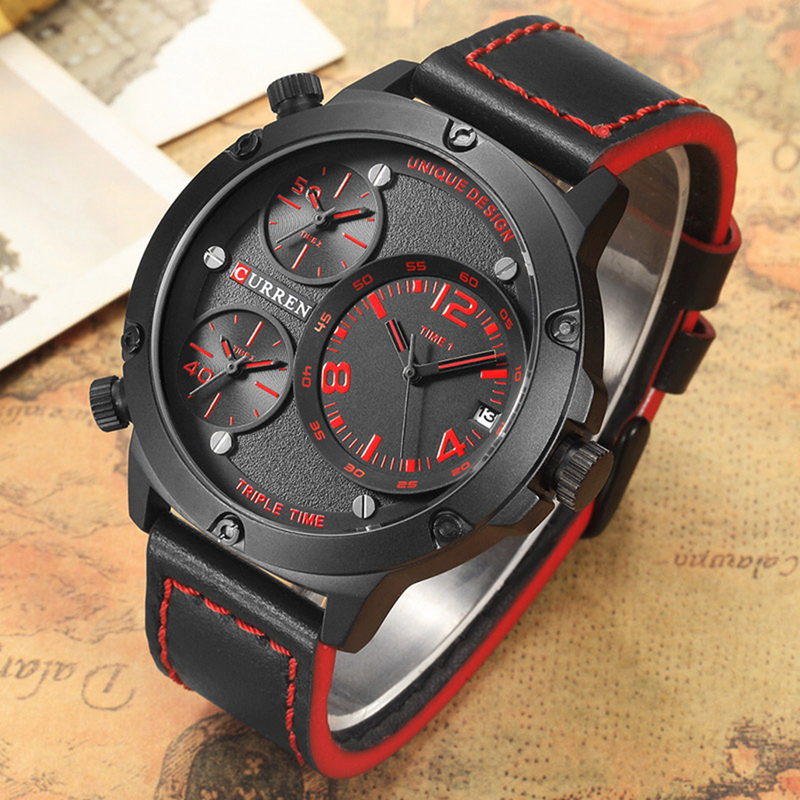 Curren Men Watches Leather Strap Quartz Watch Men Analog Casual Multiple Time Zones Sports Wrist Watch Relogio Masculino 8262, Slivery;brown
Curren Men Watches Leather Strap Quartz Watch Men Analog Casual Multiple Time Zones Sports Wrist Watch Relogio Masculino 8262, Slivery;brown