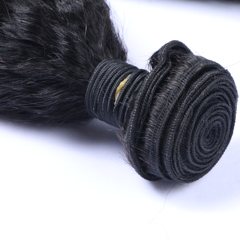 6A Hair Wholesale Price Top Quality Virgin Brazilian Black Kinky Straight 100% Human Hair 100G Per Piece Remy Hair Extension 100G Per Piece