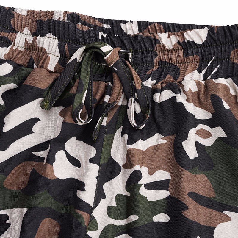 Camouflage Printed Plus Size S-3Xl Autumn Army Cargo Women Trousers Elastic Waist Pants