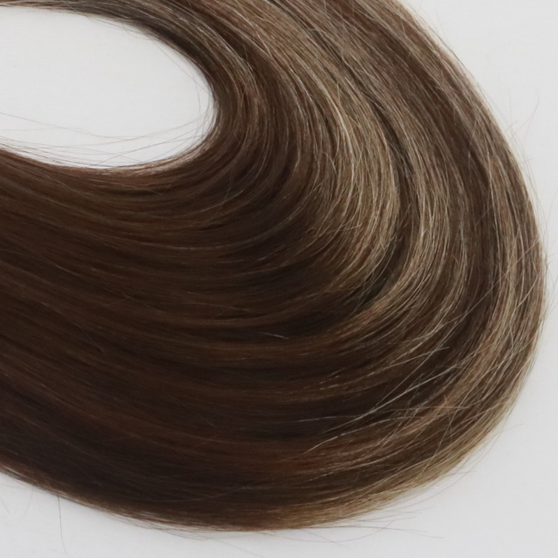 Balayage Color #3 #24 #3 High Quality Virgin Remy Hair Straight Seamless Hair Extension PU Tape Hair 100G Per Bundle