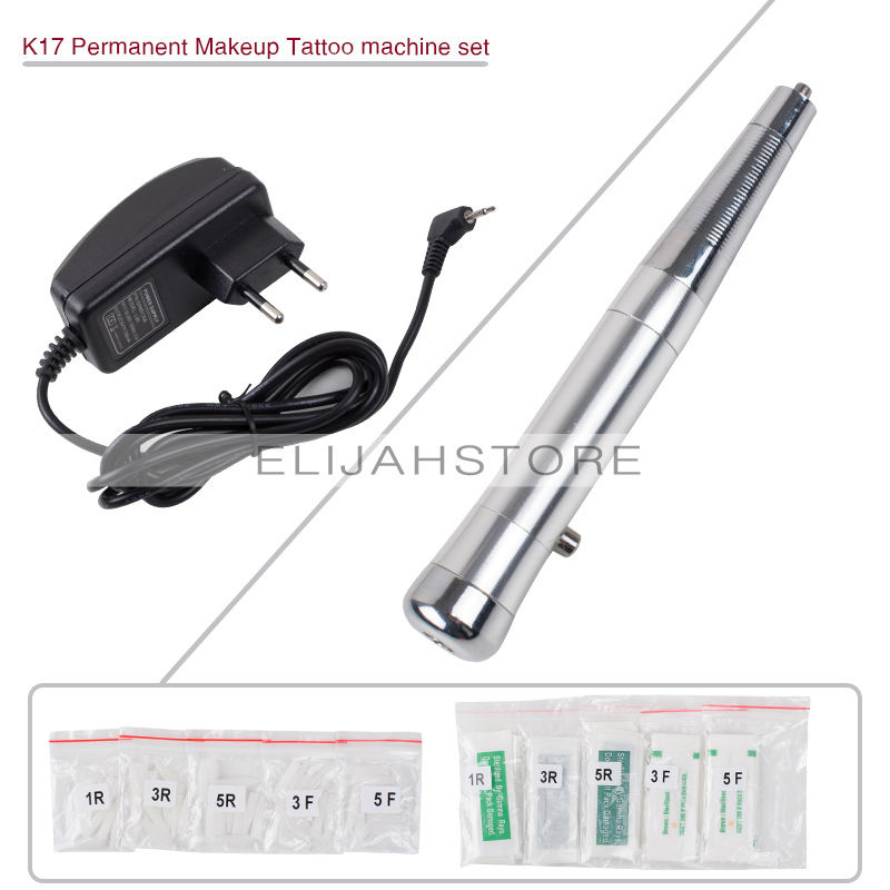 Wholesale-CHUSE Permanent Makeup Eyebrow Machine Set Makeup Tatto Kits Silver K17, Aluminum Alloy Tattoo Machine tattooing
Wholesale-CHUSE Permanent Makeup Eyebrow Machine Set Makeup Tatto Kits Silver K17, Aluminum Alloy Tattoo Machine tattooing