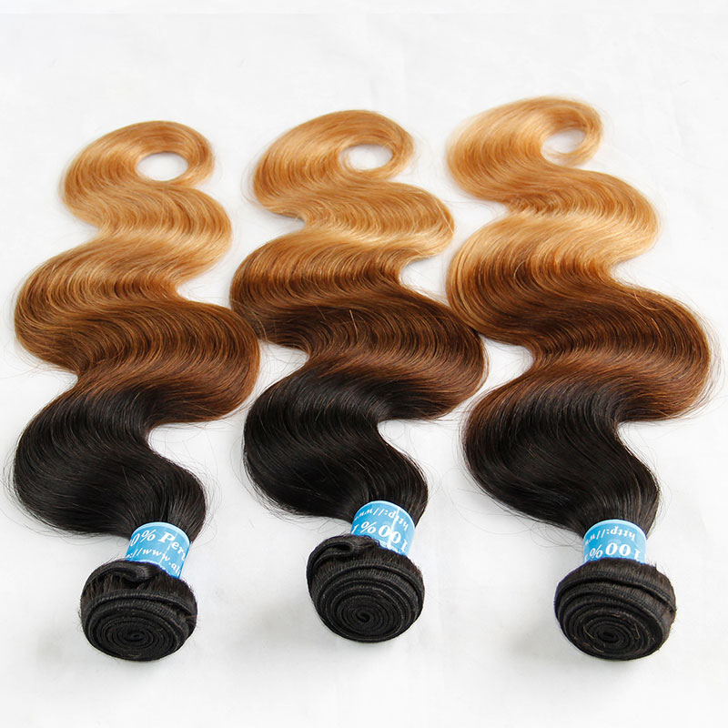 Ombre Peruvian Virgin Human Hair Extensions Body Wave Three Tone 1B/4/27# Black Brown Blonde Ombre Peruvian Human Hair Weave Bundles, Ombre color
Ombre Peruvian Virgin Human Hair Extensions Body Wave Three Tone 1B/4/27# Black Brown Blonde Ombre Peruvian Human Hair Weave Bundles, Ombre color