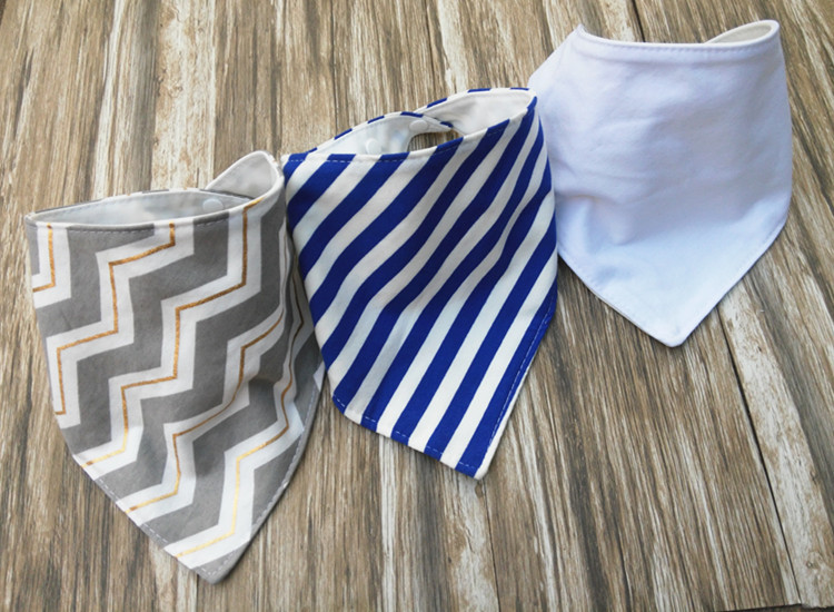 3pc/set Baby cotton Bibs burp Cloths Newborn double layer girls boys Waterproof Triangle Saliva Towel animal owl style bib YE010