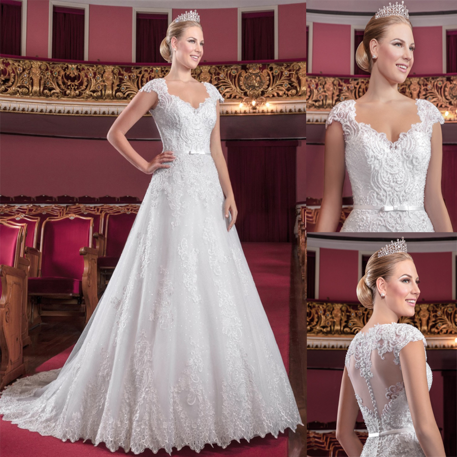 Vestido de Noiva A-Line Vintage Appliques Lace Wedding Dress Pearls Vestido de Casamento Chapel Train Abiti da Sposa Trouwjurk, Ivory
Vestido de Noiva A-Line Vintage Appliques Lace Wedding Dress Pearls Vestido de Casamento Chapel Train Abiti da Sposa Trouwjurk, Ivory