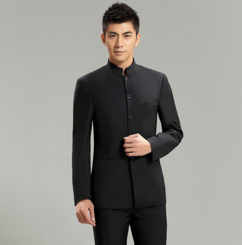 Men' Jackets Wholesale- Chinoiserie Suit Jacket Slim Fit Mandarin Collar Traditional Clothing New Fashion Male Wedding Jackets, Black
Men' Jackets Wholesale- Chinoiserie Suit Jacket Slim Fit Mandarin Collar Traditional Clothing New Fashion Male Wedding Jackets, Black