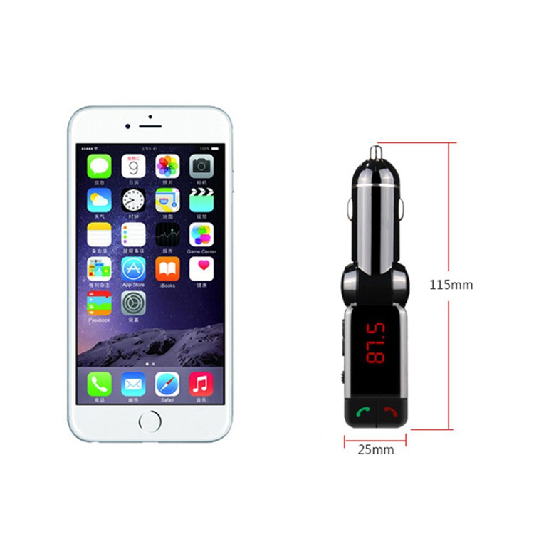 BC06 Car Charger Fm Transmitter High Performance Digital Wireless Bluetooth in-car Bluetooth Receiver fm Radio Stereo Adapter