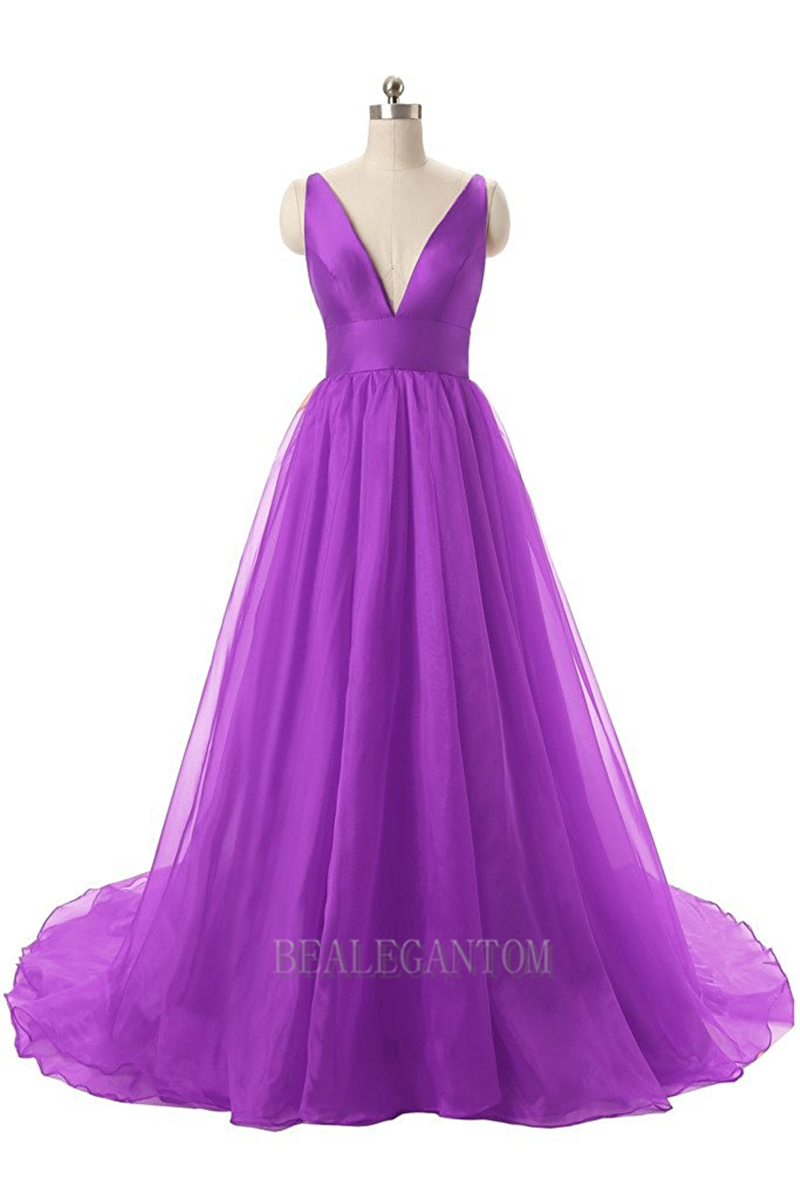 new sexy deep v neck long evening prom dresses floorlength plus size formal party wear gown bm08