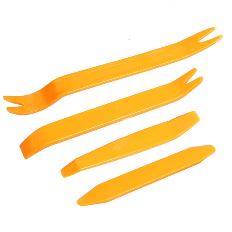 RERAS 4pcs Auto Car Radio Panel Door Clip Panel Trim Dash Audio Removal Installer Pry Repair Tool Portable Practical