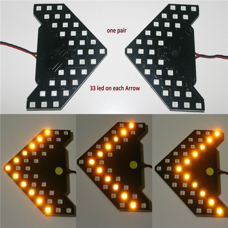 2PCS/Lot!! 33 SMD Sequential Led Lights Arrows Lamp Indicator Safe led Panels Car Side Mirror Turn Signal 33 LED
2PCS/Lot!! 33 SMD Sequential Led Lights Arrows Lamp Indicator Safe led Panels Car Side Mirror Turn Signal 33 LED