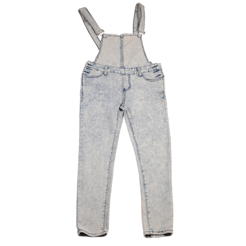 Wholesale- Women Denim Jeans BIB Pants Overalls Straps Jumpsuit Rompers Sexy Casual Spring Autumn Skinny Pants Pockets Jeans Coverall Long
