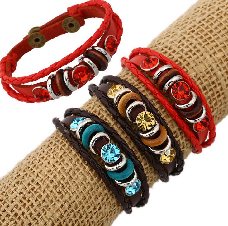 Hot sale Retro personality handmade jewelry cowhide woven hand rope bracelet FB462 mix order 20 pieces a lot Slap & Snap Bracelets
Hot sale Retro personality handmade jewelry cowhide woven hand rope bracelet FB462 mix order 20 pieces a lot Slap & Snap Bracelets