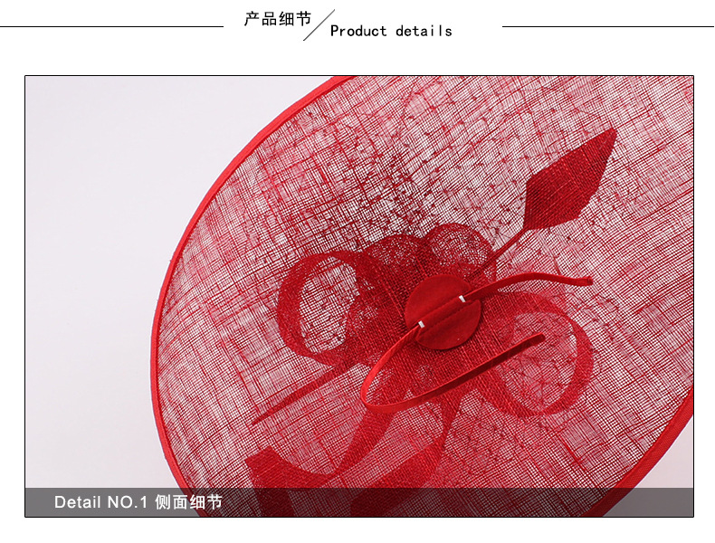 Women Kentucky Derby Hats Flower Cambric Bridal Hat Wide Brim 3 Colors Wedding Headwear Fashion Head Accessories Formal Hats