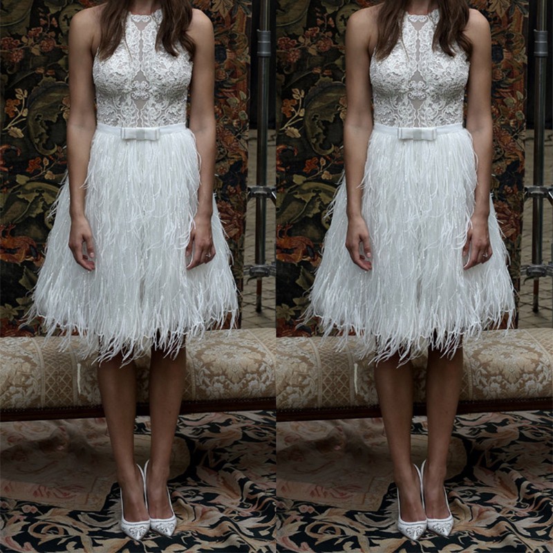 Lace Applique White Celebrity Cocktail Dresses Feather Short Prom Dress A Line Evening Gowns With Sash, Royal blue
Lace Applique White Celebrity Cocktail Dresses Feather Short Prom Dress A Line Evening Gowns With Sash, Royal blue
