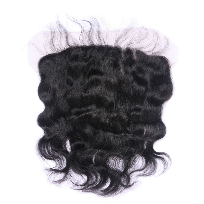 Human Virgin Remy Hair Lace Frontal With 3 Bundles 13X6 Ear To Ear Lace Frontal Body Wave Brazilian Human Hair Weaves Closure