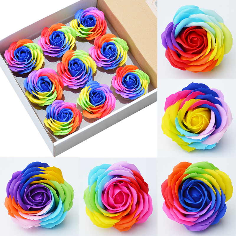 Rainbow color dia 6cm Rose Soaps Flower Packed Wedding Supplies Gifts Event Party Goods Favor Toilet soap Scented bathroom accessories
Rainbow color dia 6cm Rose Soaps Flower Packed Wedding Supplies Gifts Event Party Goods Favor Toilet soap Scented bathroom accessories