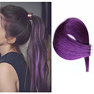 Tape In Human Hair Extensions Silky Straight Skin Weft 14''-24'' 2.5g/pcs 40pcs Purple Color Human Remy Hair
Tape In Human Hair Extensions Silky Straight Skin Weft 14''-24'' 2.5g/pcs 40pcs Purple Color Human Remy Hair