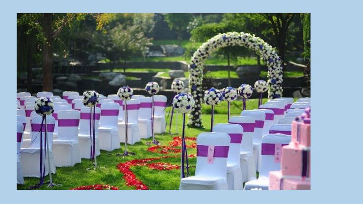 Wolesale chair cover wedding wedding pure color with thick white elastic high-end banquet chair cover free shipping WA0101