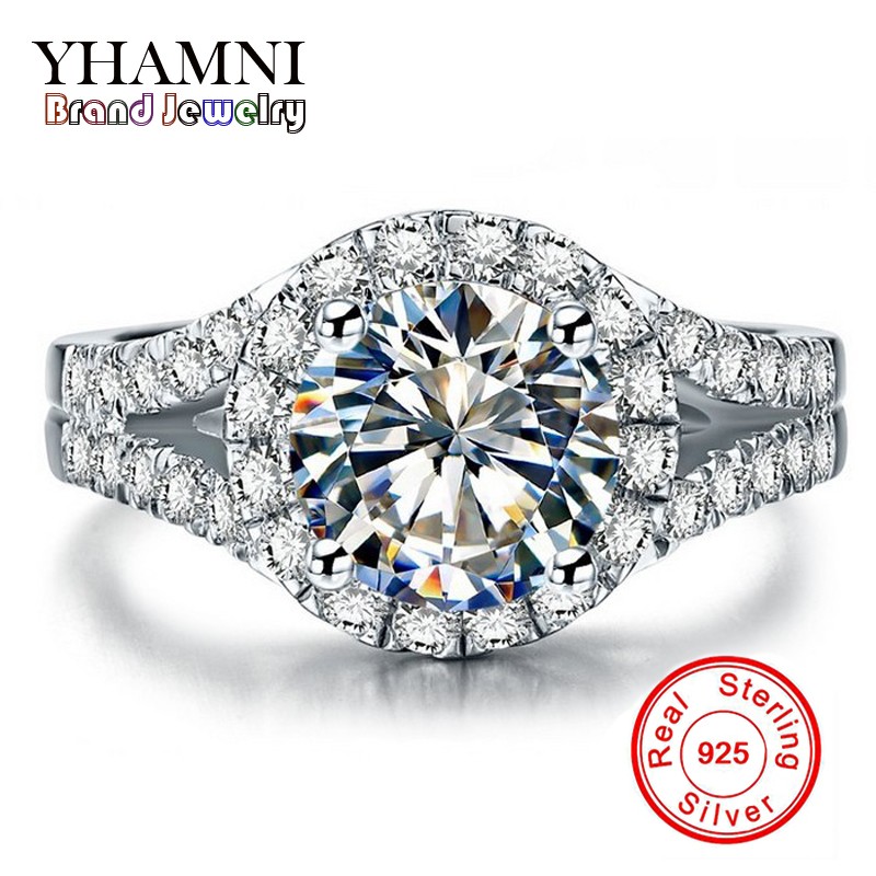 YHAMNI Real Solid 925 Silver Wedding Rings Jewelry for Women 2 Carat Sona CZ Diamond Engagement Rings Accessories XMJ510, Slivery;golden
YHAMNI Real Solid 925 Silver Wedding Rings Jewelry for Women 2 Carat Sona CZ Diamond Engagement Rings Accessories XMJ510, Slivery;golden