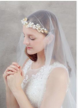 High End Handmade Wedding Hair Accessories Crystals Bridal Headbands Gold Leafs Crystals Pearls Bridal Hairpiece H116