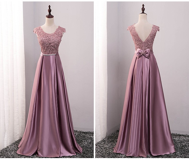 2017 new arrival party evening dresses Long dress Vestido de Festa A-line appliques gown sexy v-opening back prom party dress free shipping