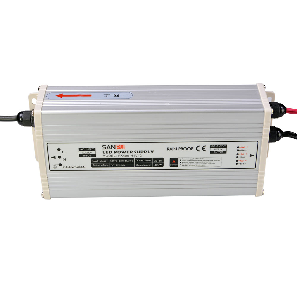 SANPU SMPS 400w LED Driver 12v 24v Constant Voltage Switching Power Supply 110v 120v ac dc Transformer Rainproof Ourdoor IP63
SANPU SMPS 400w LED Driver 12v 24v Constant Voltage Switching Power Supply 110v 120v ac dc Transformer Rainproof Ourdoor IP63