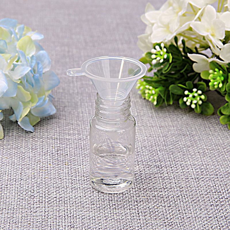 100pcs Plastic Mini Small Funnels For Perfume Liquid Essential oil filling empty bottle Packing Tool fast shipping