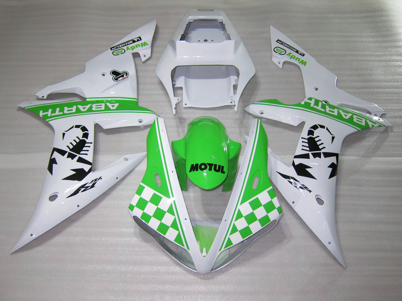 Injection mold fairing kit for Yamaha YZF R1 2002 2003 green white fairings set YZF R1 02 03 OT32, Same as picture
Injection mold fairing kit for Yamaha YZF R1 2002 2003 green white fairings set YZF R1 02 03 OT32, Same as picture