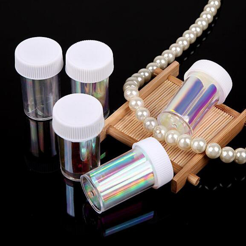 Wholesale-5Pc/Lot 2016 Fashion Punk Transfer Foil Sticker Broken Glass Nail Art DIY Nail Beauty Decoration Stencil Decal NA1079