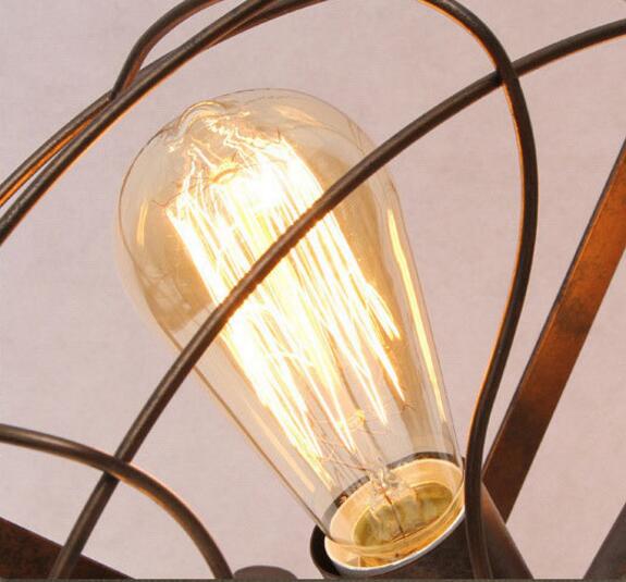 Vintage LED Metal Tables Lamps Fan Shape Designed Art Deco Table Lamp for Study Bedroom Living Room Bar Decor