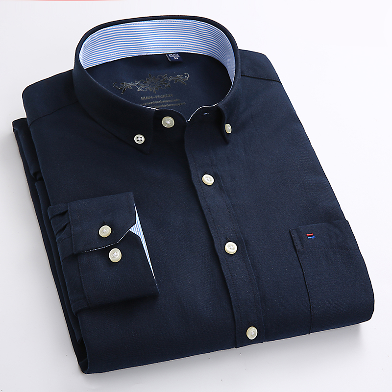 Wholesale- Autumn 2016 Men's Solid Business Oxford Dress Shirt Long Sleeve Classic-fit w/ One-Pocket Cotton Blend Male Button Down Shirts, 1006 11
Wholesale- Autumn 2016 Men's Solid Business Oxford Dress Shirt Long Sleeve Classic-fit w/ One-Pocket Cotton Blend Male Button Down Shirts, 1006 11