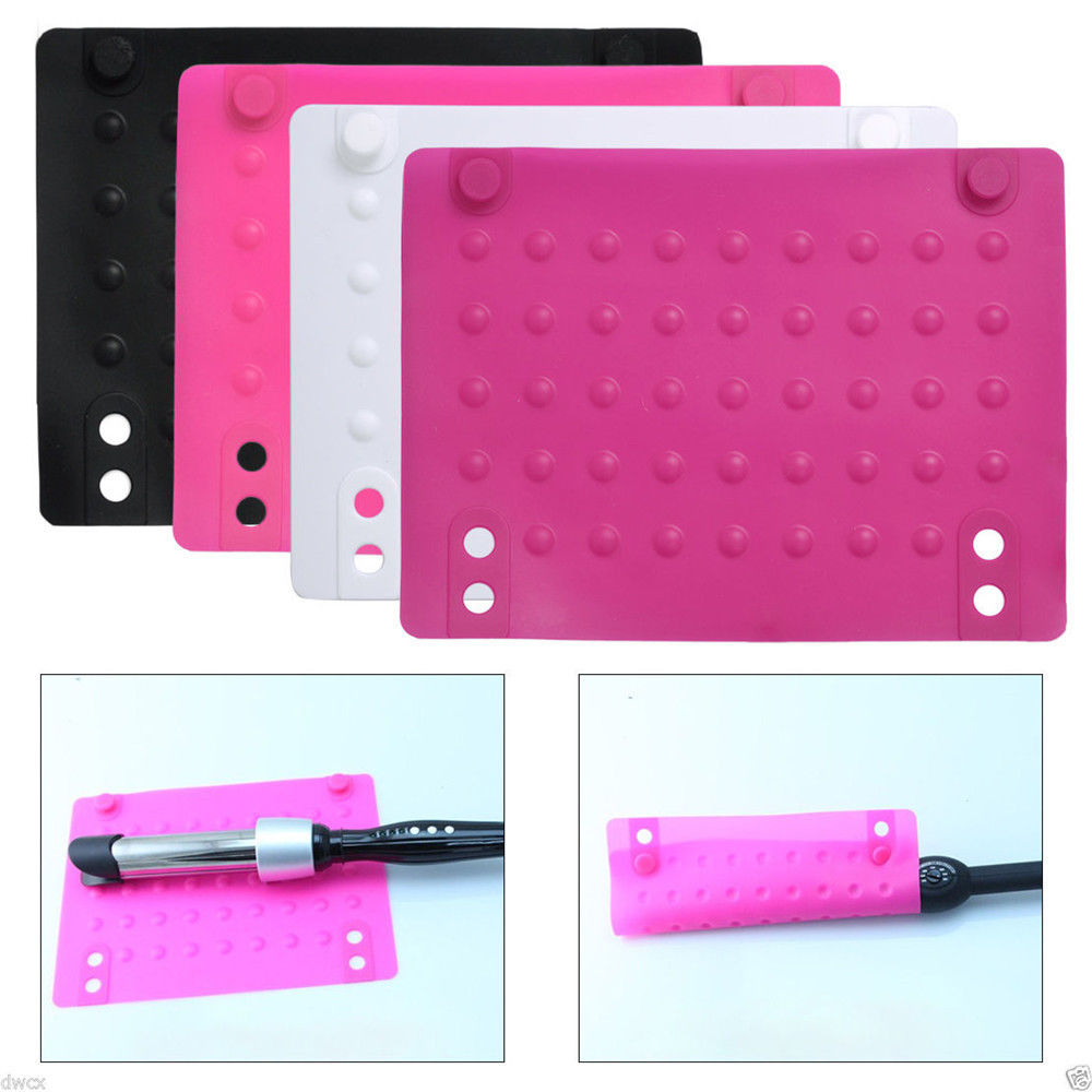 Wholesale- Silicone Heat Resistant Mat Anti-heat Mats for Hair Straightener Curling Iron
