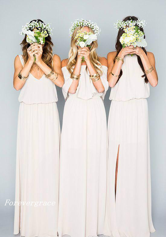 Beach Bohemian Country Style Bridesmaid Dress Summer Boho Maid of Honor Dress Wedding Guest Gown Custom Made Plus Size