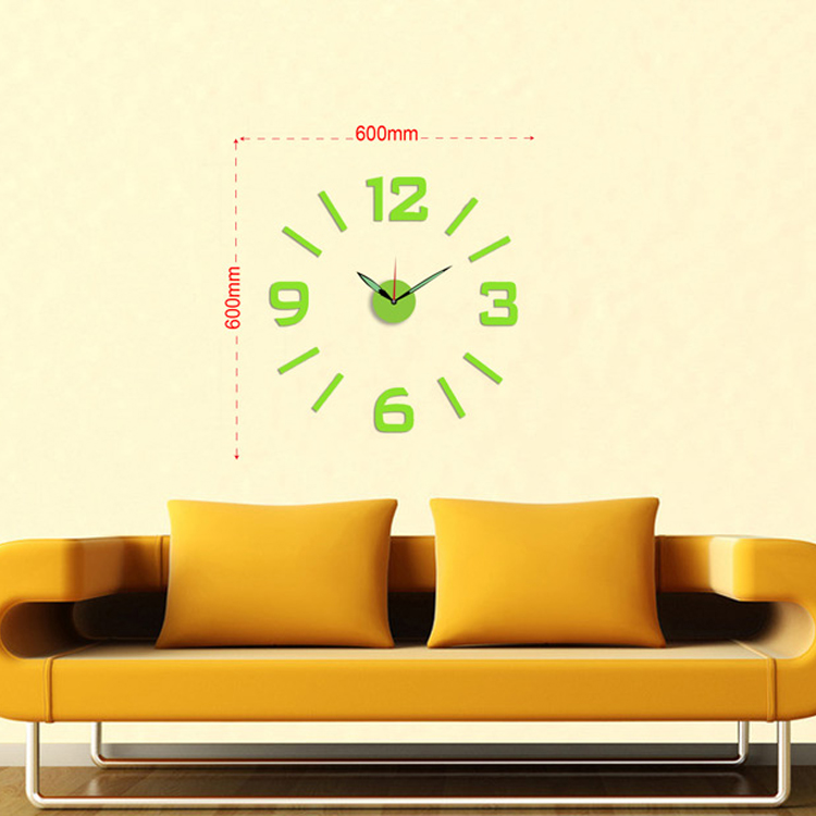 Wholesale- Innovative DIY wall clock home decoration wall clock luminous clock