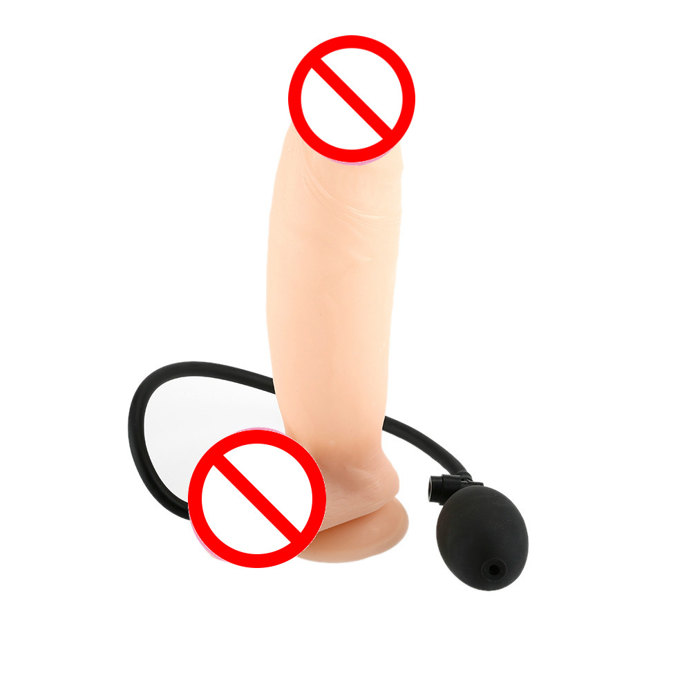 Anal Toys Sex Large Inflatable Dildo Realistic Super Big Size Penis Cock For Women Product Adult Machine