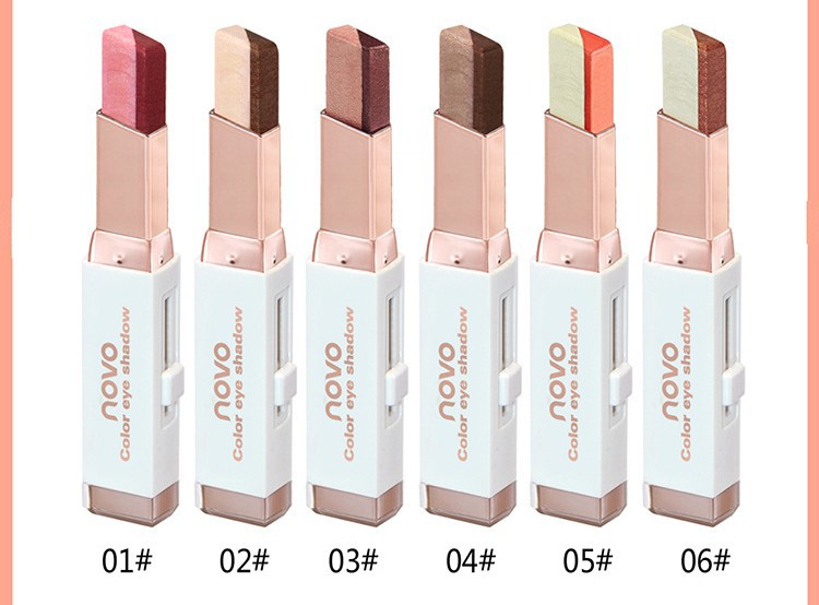 6pcs/lot NOVO color eye shadow 6 different colors 3.8g velvet Gradient color Eyeshadow Stick free shipping, 6 colors
6pcs/lot NOVO color eye shadow 6 different colors 3.8g velvet Gradient color Eyeshadow Stick free shipping, 6 colors
