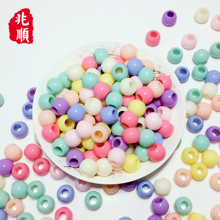 50Pcs Colourful Dread Dreadlock Beads Mix Hair Braid Cuff Clip 6mm Hole