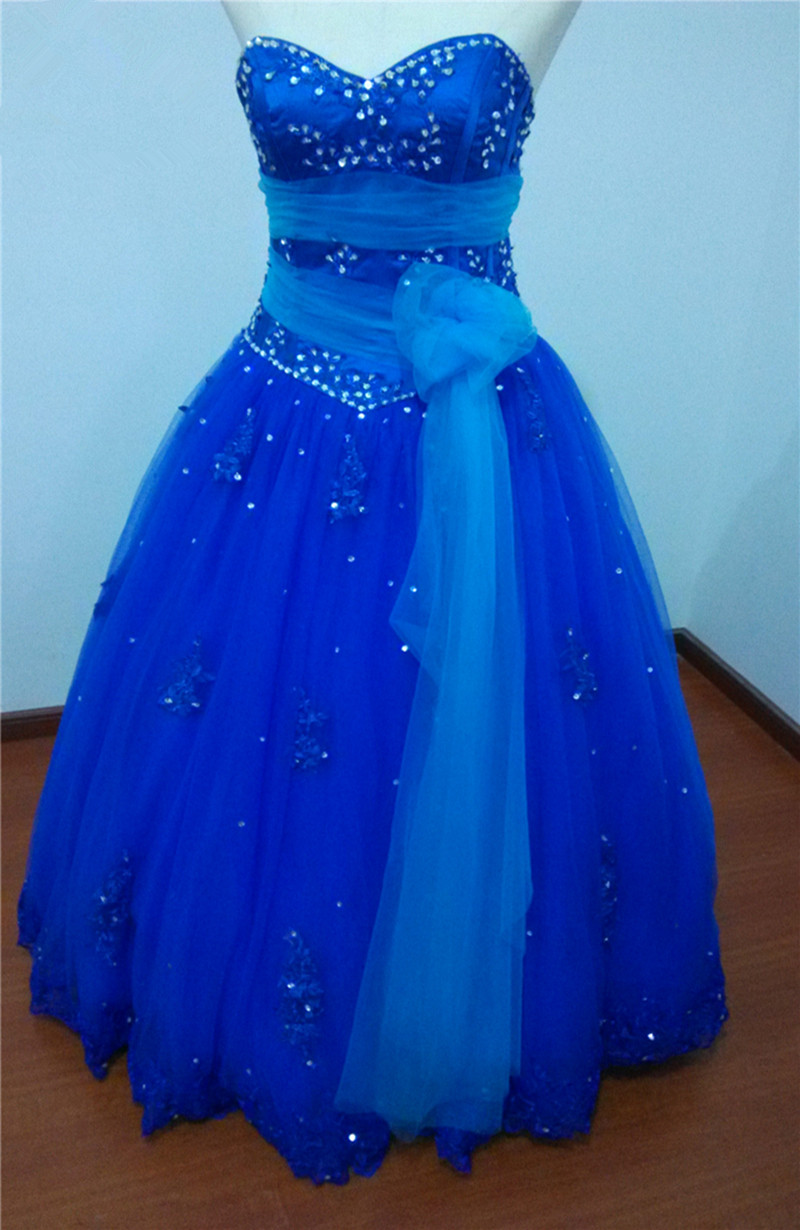 fashion royal blue crystal lace ball gown quinceanera dresses with appliques plus size sweet 16 dress vestido debutante gowns bq44