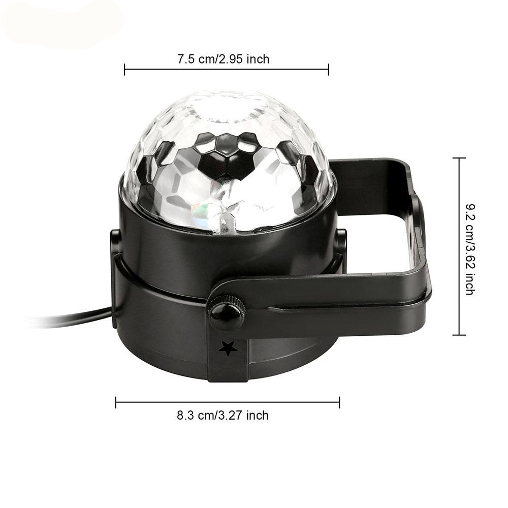 Party lights DISCO BALL 3w Led Strobe Stage lighting with remote controller for DJ Bar Karaoke Xmas Wedding Show Club Pub