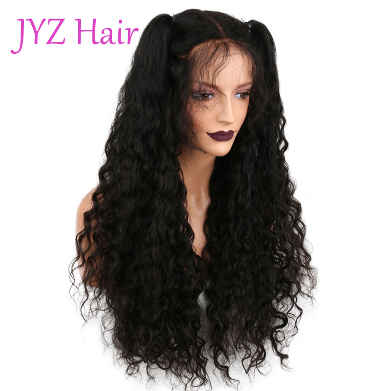 100% Malaysian Peruvian Brazilian Virgin Human Hair Free Shipping 8-24 inch In Stock Deep Wave Glueless Full Lace Wig/ Lace Front Wigs